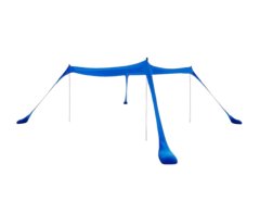 Large Stretch Beach Tent Sunshade Canopy with Adjustable Poles