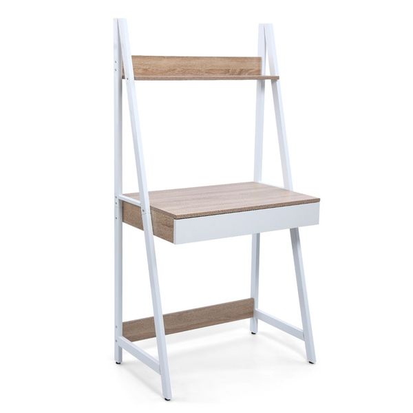 Simple Modern Writing Sleek Study Desk Desk Wooden Computer Desk - White
