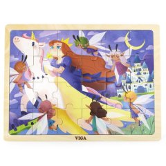 Viga Wooden Jigsaw Puzzle - Fairy Tale - 24-Piece