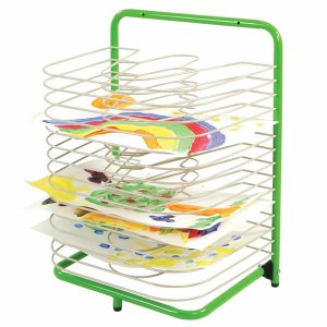 EDX Education - Desk Top/ Wall Mounted Art Drying Rack - 15 Shelves