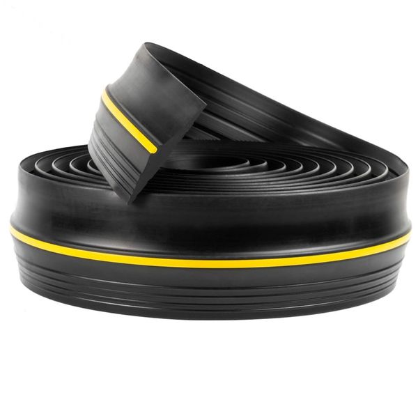 Tool DIY Black Garage Door Botton Rubber Seal Weatherproof Strip - 3m