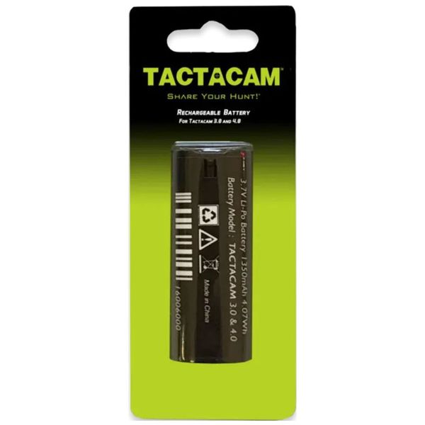 Tactacam 3.7V 1350mAh Rechargeable Li-Po Battery for 5.0, Fish-I, 4.0, Solo
