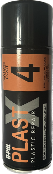 U-Pol - PLAST X Plastic Texture Coating Aerosol 400ml - Coarse Texture