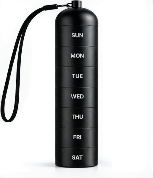 Waterproof Portable Aluminum Pill Box, Medicine Storage Case