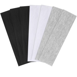 7pcs Headbands for Women Stretchy Non Slip Soft Cotton Cloth Hair Bands