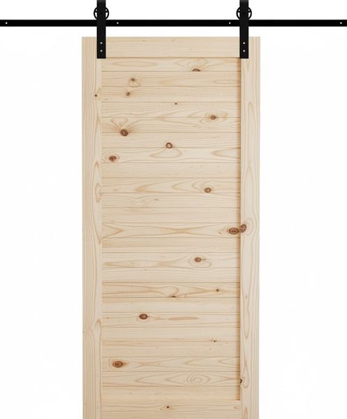 Horizontal Slat Barn Door with Hardware Kit (2100mm x 920mm x 36mm)