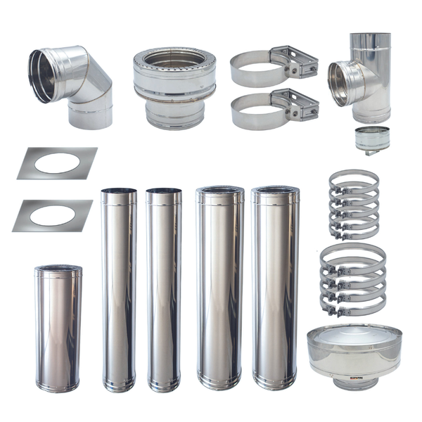 ECONOFIRE 150mm External Flue Kit