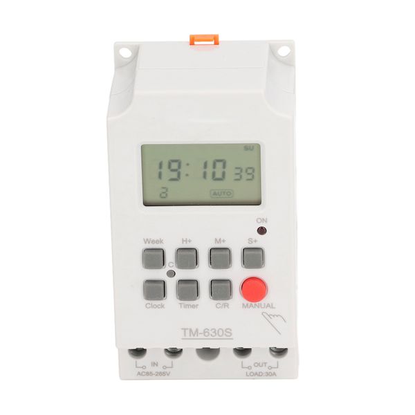 7 Day Digital Timer Switch Programmable ABS 30A
