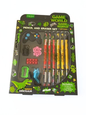 Theme Stationery Gift Pack with 13 Pieces Gaming Theme