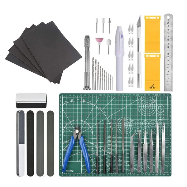 ALANES 53 in 1 Model Building Tools Kit For Gundam And Hobby Crafting