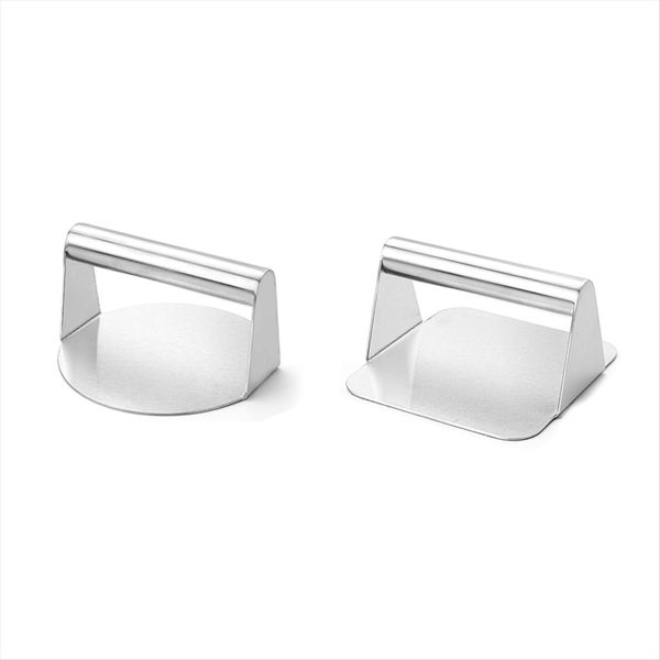 Stainless Steel Hamburger Meat Press Circular Square Burger Meat Press Kitc