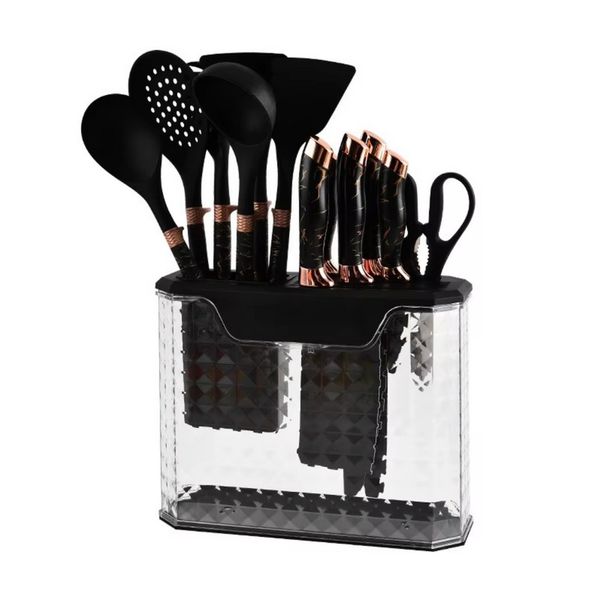 Kitchen Utensil and Knife Holder Set