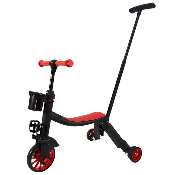 Kids Tricycle Toddler Tricycle Folding Tricycle Scooter Bike with Handle