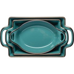 Gaole - 3-piece Fluted Bakeware Set