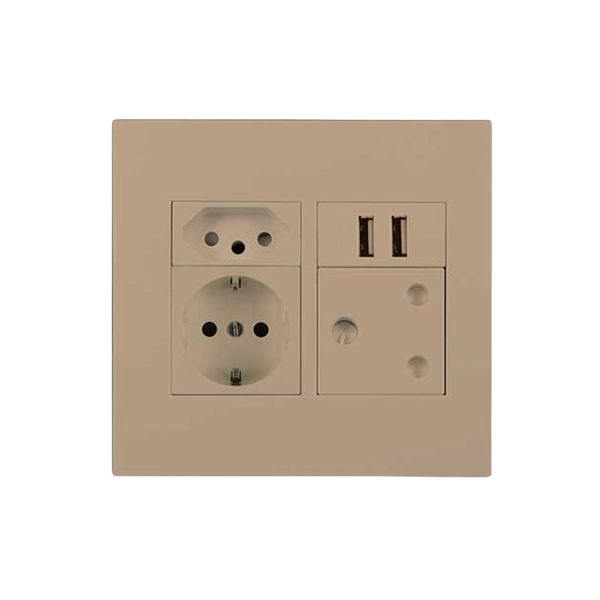 ACDC - 1x 16a Sa 1x N-Type 1x Shucko + 1x Usb 4x4 Black Orion