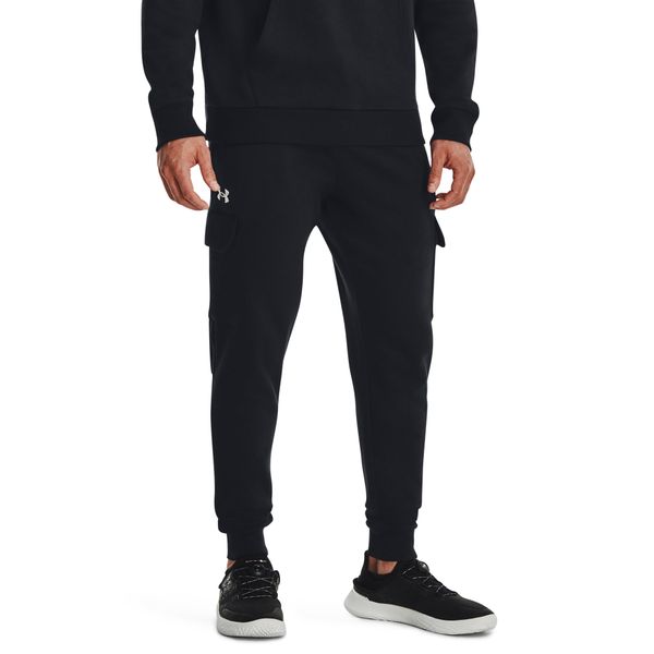 Under Armour Men's Rival Fleece Cargo Jogger - Black