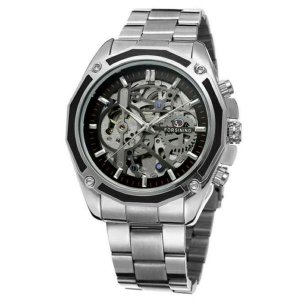 Silver Fox Skeleton Watch