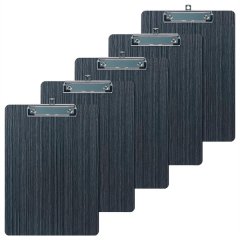 5 Pack Clipboard Wooden Clipboard Clip Board A4 Letter Size Clipboard