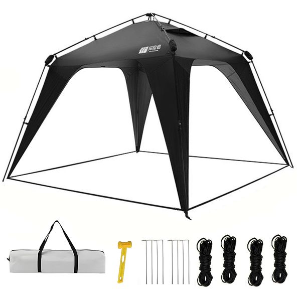 Camping Gazebo Canopy Sunshade Portable Outdoor Tent Set - 3 x 3 x 2.3m