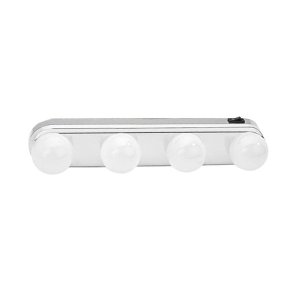 Studio Glow Super Bright 4 LED Bulbs Portable Cosmetic Mirror