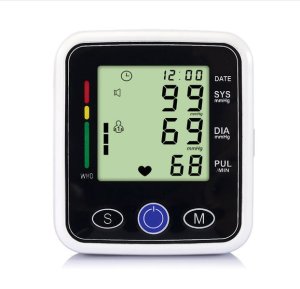 Blood Pressure Monitor Adjustable Wrist Cuff Digital for Home Use Voice