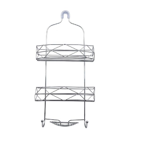 2-Tier Hanging Shower Storage Rack