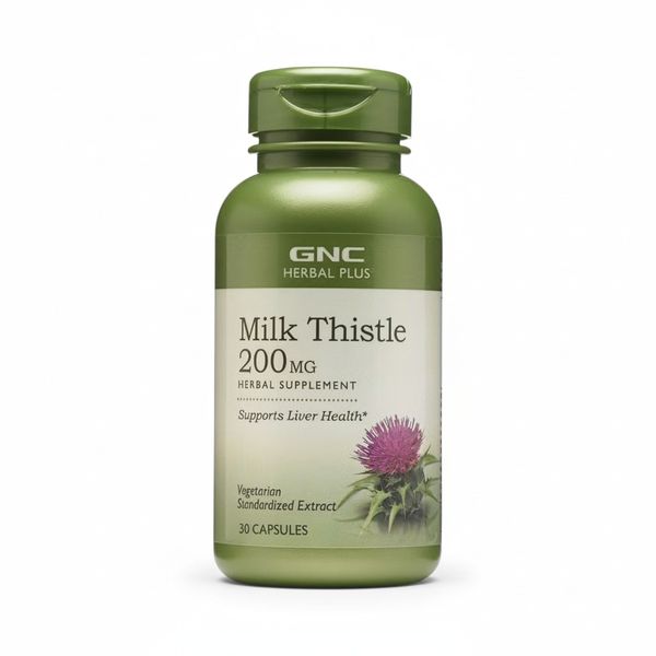 GNC Herbal Plus Milk Thistle 200mg - 30 Capsules