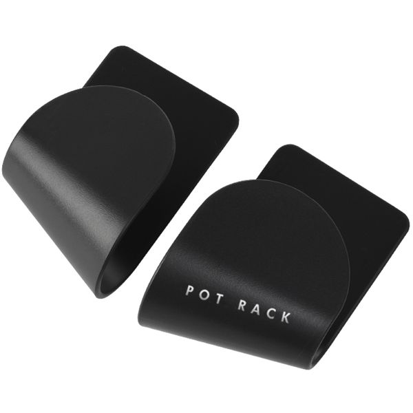 POU 2 Piece Pot Lid Rack Self-Adhesive Wall-Mounted Organizer