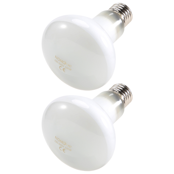 Nomoypet 2 Pack Reptile Uvb Uva Heat Lamp Bulb For Reptiles (100 W)