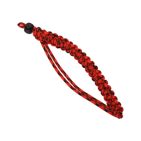 Camera Wrist Strap Adjustable Paracord Red Black