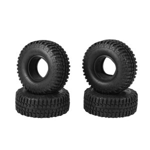4Pcs 100Mm 1 9 Rubber Tires For 1/10 Rc Crawler Car Axial Scx10 90046