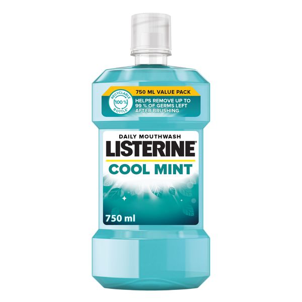 LISTERINE, Mouthwash, Cool Mint, 750ml