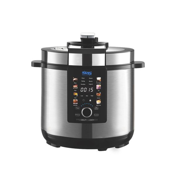 8L Electric Pressure Cooker Large 135W with Timer &amp; 14 Cooking Modes