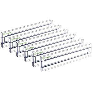 ULNSUE 6 Pack Adjustable Drawer Organizers Expandable Dresser Organizer