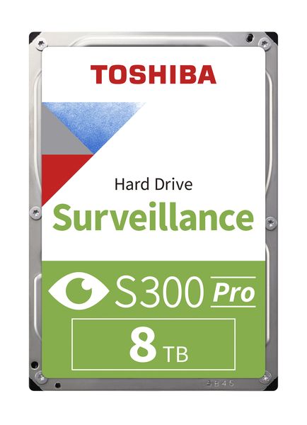 Toshiba S300 Pro 8TB Surveillance Internal Hard Drive - 3.5", 7200RPM