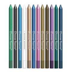 12 Pcs Set Of Waterproof Eyeliner Pens With Shimmering Effects