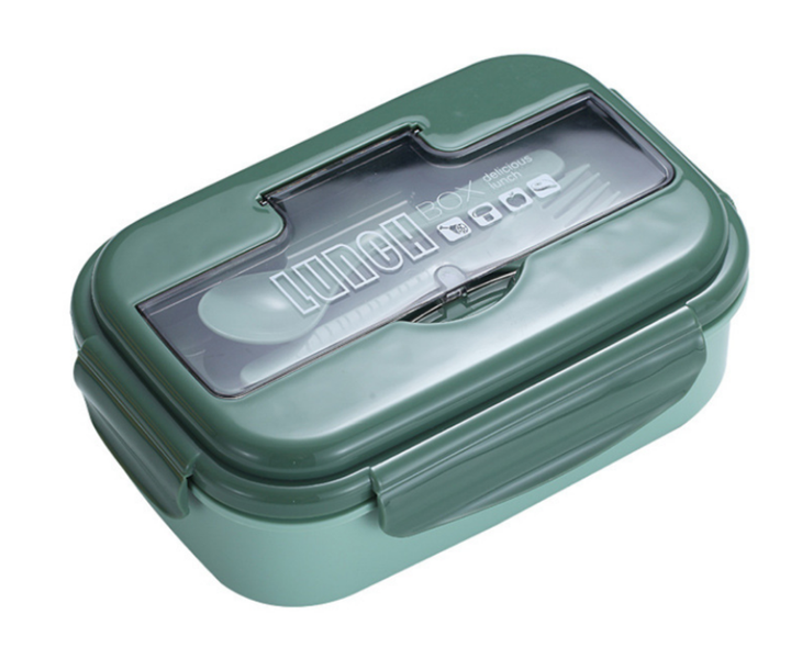 Student Lunch Box Japanese Style Vease Proof Food Container Wheat Straw Wh