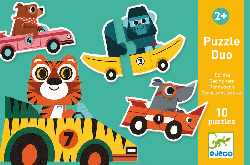 Djeco Duo Puzzle - Racing Cars