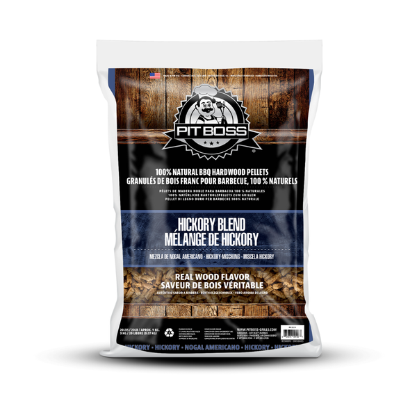Pit Boss Hickory Blend Hardwood BBQ/Braai Wood Pellets 9kg