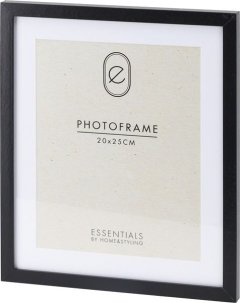 Home Styling Wall Mount Black Rectangular Picture Frame 20x25cm