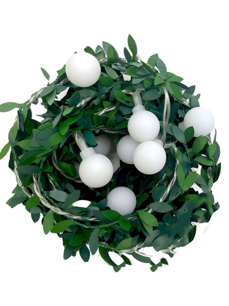 Decorative lighting LED Green Leaf Garland String Lights 2m