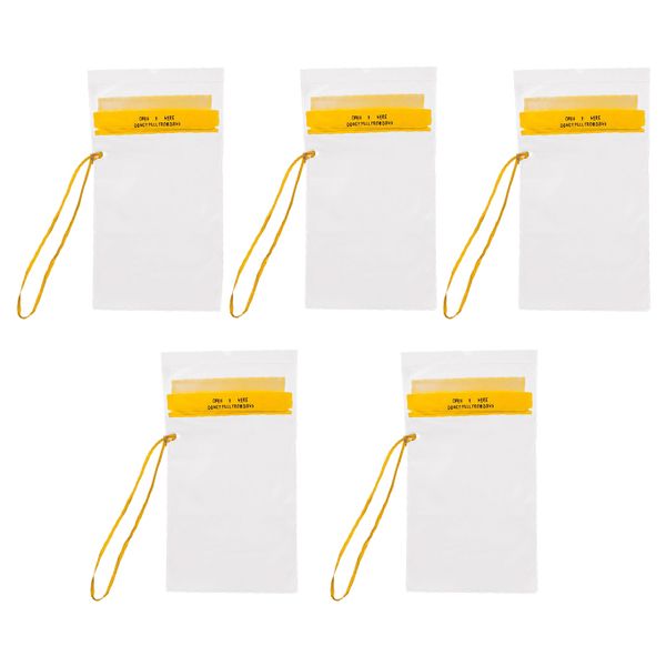 Navstar Splash Proof Phone Tablet Document Zipper Pouch - 15 x 58.5 cm - Set of 5