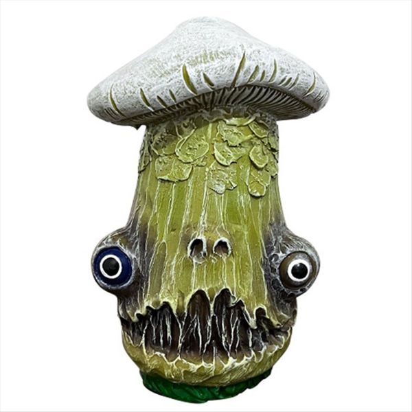 Halloween Skull Mushroom Sculpture Resin Crafts Home Decoration E