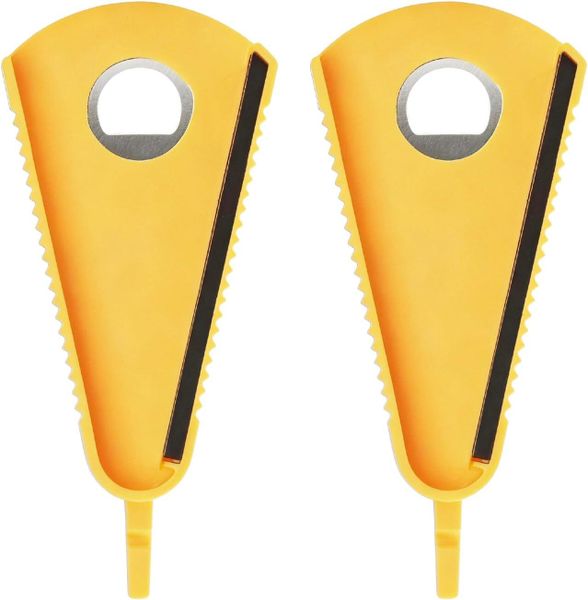 2Pcs Multi-Purpose Jar Opener, Non-Slip Bottle Opener, 5-in-1 Can Opener