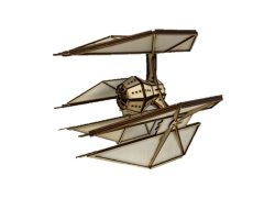 Tie Defender 3D Puzzle Wooden 3D Model by Everything Laser
