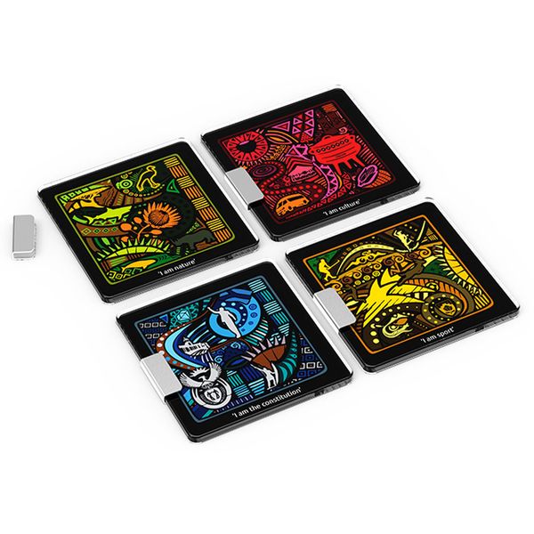 I am South African Glass Coasters - Multi Coloured