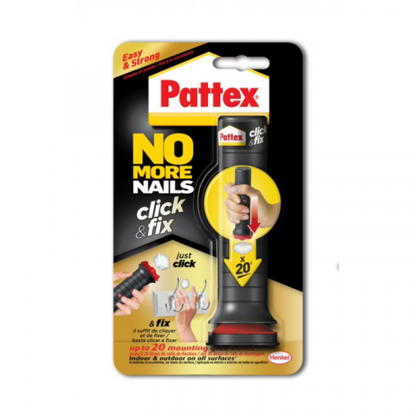 Pattex No More Nails Click and Fix Adhesive 30g - 20 Applications