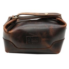 Minx Genuine Leather Carry Me Toiletry Bag
