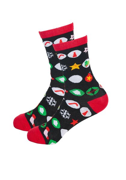 Love &amp; Sparkles Christmas Allove bauble design Socks