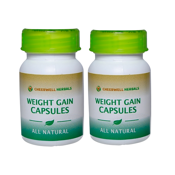 Cheerwell Herbals Weight Gain Capsules 40 Capsules x 2